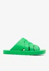 Bottega Veneta Parakeet Crossover Strap Slides In Green