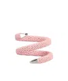 Bottega Veneta Spiral Bracelet In Pink