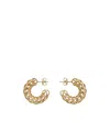 Bottega Veneta Crochet Earrings In Yellow