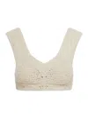 BOTTEGA VENETA CROCHET EFFECT COTTON BRA