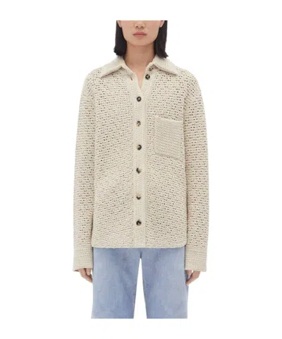 BOTTEGA VENETA BOTTEGA VENETA CROCHET KNITTED SHIRT