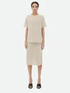 Bottega Veneta Crochet-knit Cotton T-shirt In Beige