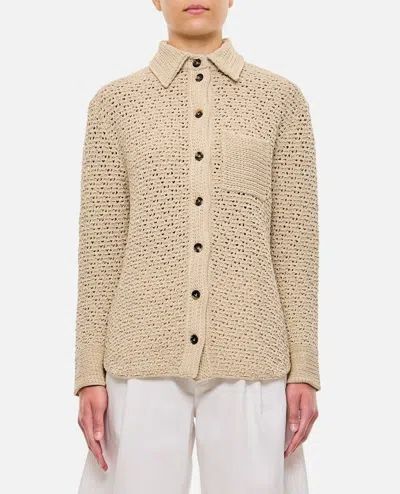 BOTTEGA VENETA CROCHET SHIRT JACKET