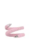 Bottega Veneta Spiral Bracelet In Beige