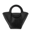 Bottega Veneta Crocodile-embossed Basket Tote Bag In Black