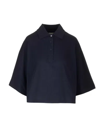 BOTTEGA VENETA CROPPED COTTON PIQUÉ POLO