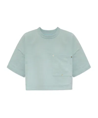 BOTTEGA VENETA BOTTEGA VENETA POCKET DETAILED CROPPED T-SHIRT