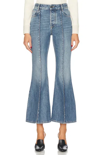 BOTTEGA VENETA CROPPED KICK FLARE LEG JEANS