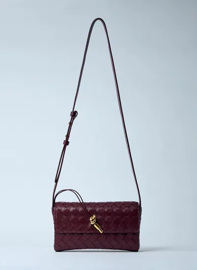 Bottega Veneta Crossbody Andiamo Bag In Burgundy