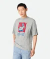 Bottega Veneta Graphic Rabbit-print Crushed Cotton Jersey T-shirt In Gray