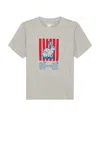 Bottega Veneta Graphic Rabbit-print Crushed Cotton Jersey T-shirt In Gray