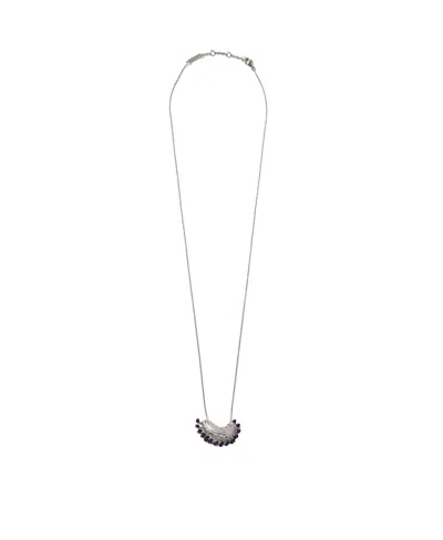 Bottega Veneta Crystal Necklace In Gray