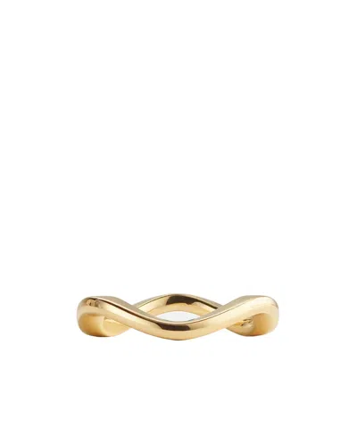 Bottega Veneta Curve Ring In Yellow