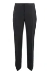 Bottega Veneta Pleated Front Tailored Trousers In Blue