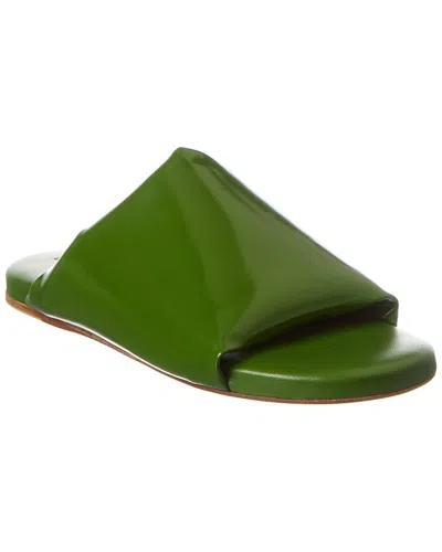 Bottega Veneta Cushion Leather Sandals In Green
