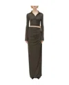 Bottega Veneta Cut-out Jersey Maxi Dress In Black