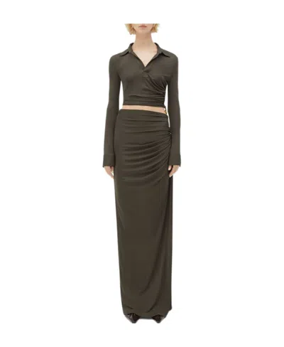 Bottega Veneta Cut-out Jersey Maxi Dress In Black
