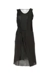 BOTTEGA VENETA CUT-OUT LAYERED KNIT DRESS