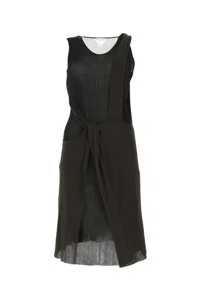 BOTTEGA VENETA CUTOUT LAYERED KNIT DRESS