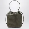 Bottega Veneta Men Cypress Coloured Bucket Bag In Intrecciato In Blue