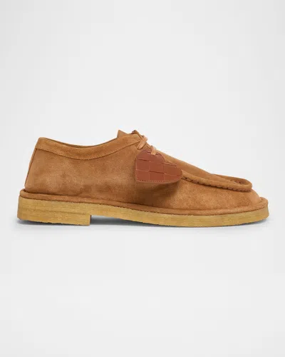 BOTTEGA VENETA DADDY DERBY SUEDE WALLABEE BOOTIES