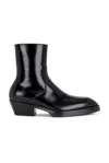 Bottega Veneta Dalton Zipped Ankle Boot In Black
