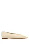 Bottega Veneta Women Ivory Leather Sofia Ballerinas In White