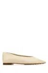 Bottega Veneta Women Ivory Leather Sofia Ballerinas In White