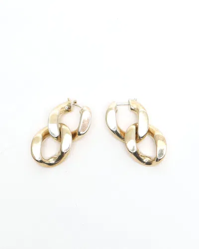 Bottega Veneta Dangling Silver Earrings