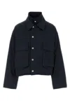 Bottega Veneta Blouson Jacket In Dark Blue