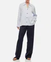 Bottega Veneta Sartorial Grain De Poudre Trousers In Dark Blue