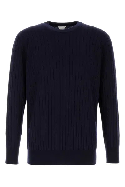 BOTTEGA VENETA DARK BLUE WOOL SWEATER