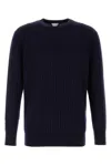 Bottega Veneta Maglione In Lana Blu Scuro  Uomo