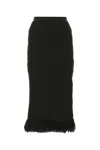 Bottega Veneta Dark Brown Cotton Skirt