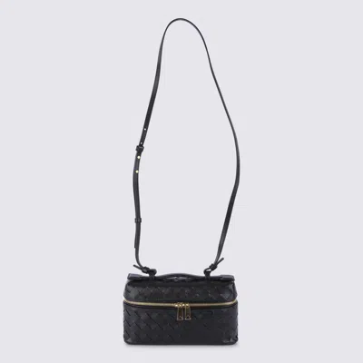 Bottega Veneta Dark Brown Leather Bang Bang Bag In Black