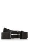 BOTTEGA VENETA DARK BROWN LEATHER BELT