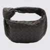 Bottega Veneta Dark Brown Leather Mini Bag In Brown