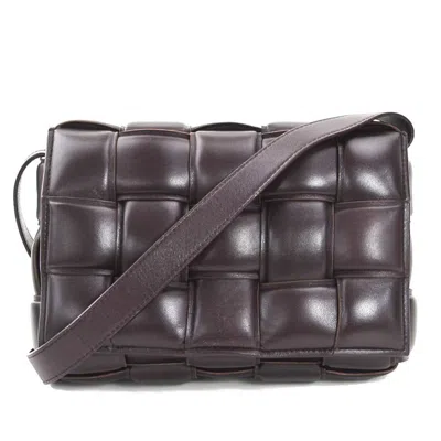 Pre-owned Bottega Veneta Dark Brown Leather Shoulder Bag ()