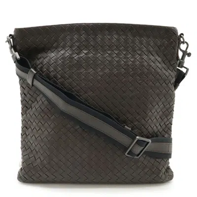 Pre-owned Bottega Veneta Dark Brown Leather Shoulder Bag ()