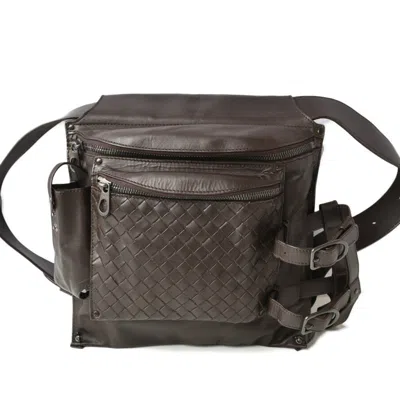 Pre-owned Bottega Veneta Dark Brown Leather Shoulder Bag Sling Bag ()