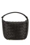 Bottega Veneta Intrecciato Woven Handbag In Dark Brown