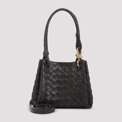 Bottega Veneta Dark Brown Parachute Small Shoulder Bag