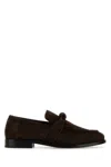 Bottega Veneta Brown Suede Astaire Loafers In Brown