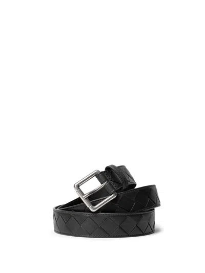 Bottega Veneta Dark Green Belt Motive Braid