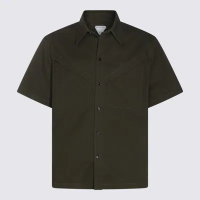Bottega Veneta Dark Green Shirt In Khaki