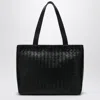 Bottega Veneta Dark Green Small Tote Bag In Intrecciato In Green