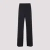 Bottega Veneta Straight Wool Casual Pants In Black