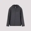 Bottega Veneta Wool Jacket With Hood And Leather Trim