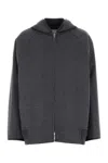 Bottega Veneta Women Double Face Wool Hooded Blouson With Leather Piping