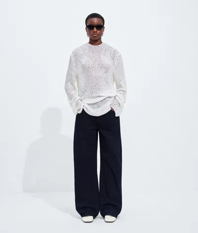 Bottega Veneta Dark Indigo Wide Leg Jeans